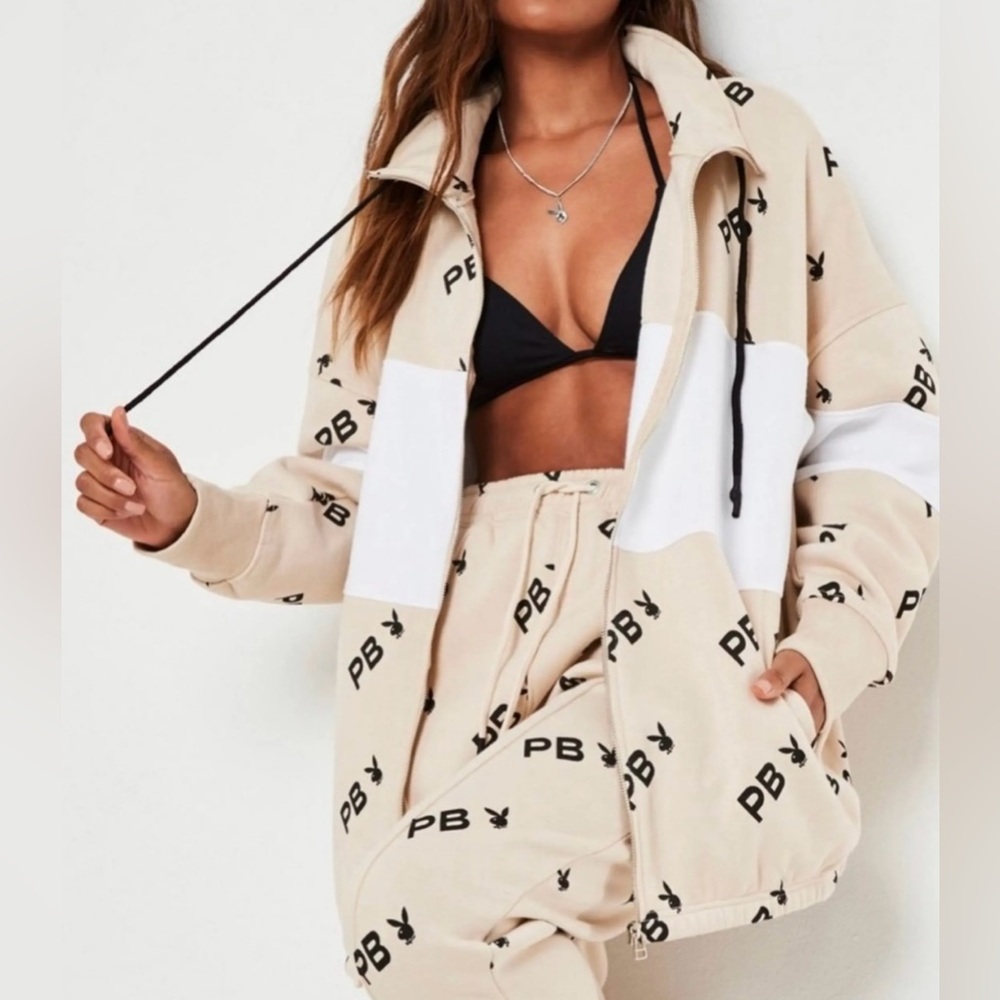 Missguided Playboy Zip Up